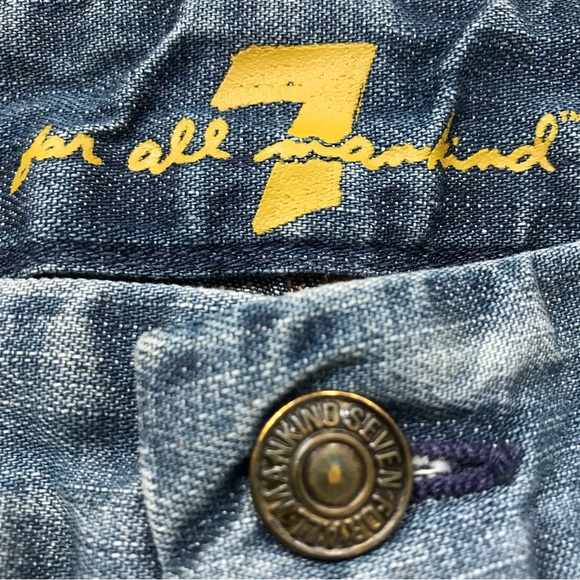 7 For All Mankind Denim Cargo Skirt Size 28 - Picture 8 of 10